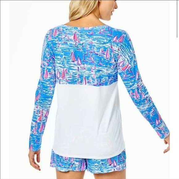 LILLY PULITZER XLARGE BOATYLICIOUS FINN TOP NWT - Picture 10 of 12